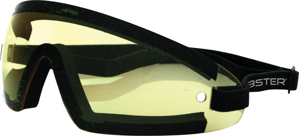BOBSTER - BW201Y - WRAP AROUND SUNGLASSES BLACK W/YELLOW LENS