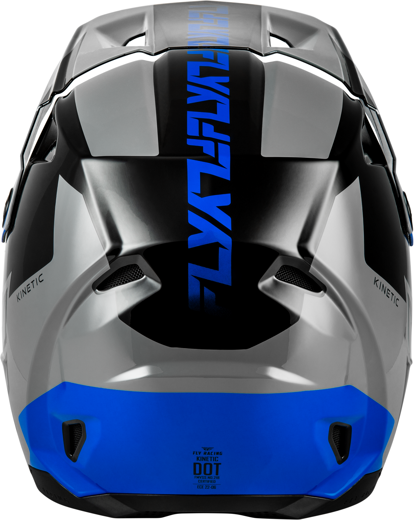 FLY Racing 2026 Kinetic Crest Helmet Grey/Black/Blue