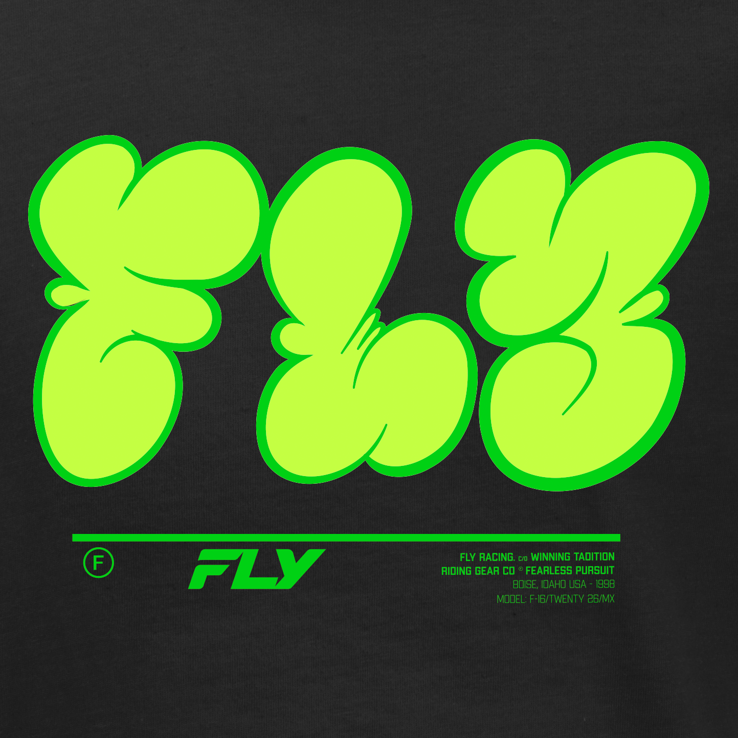 FLY Racing Youth Graffiti Tee Black