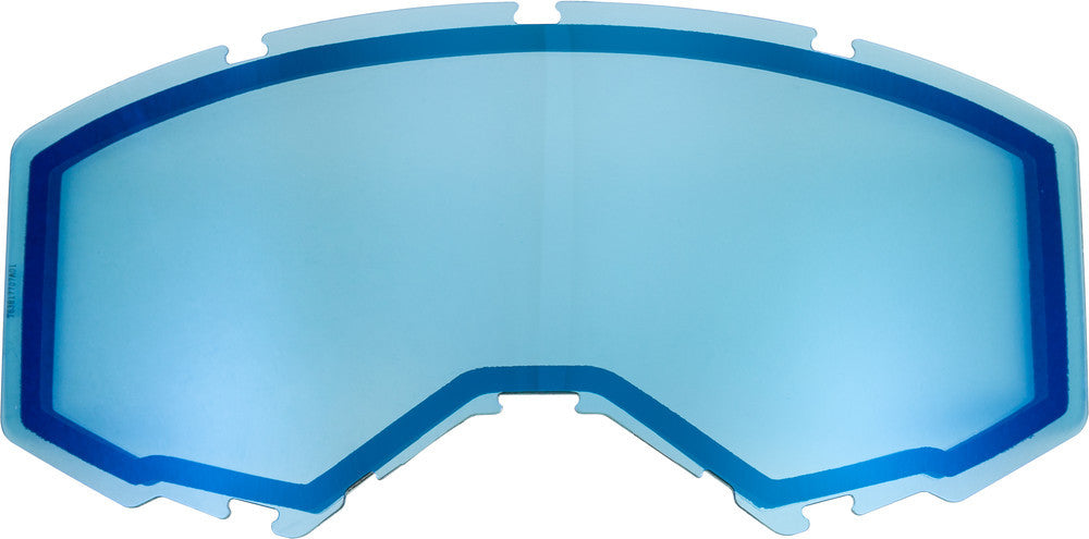 FLY RACING - FLB-016 - DUAL LENS W/O VENTS ADULT SKY BLUE MIRROR/BLUE