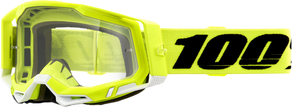 100% - 50009-00004 - RACECRAFT 2 GOGGLE YELLOW CLEAR LENS