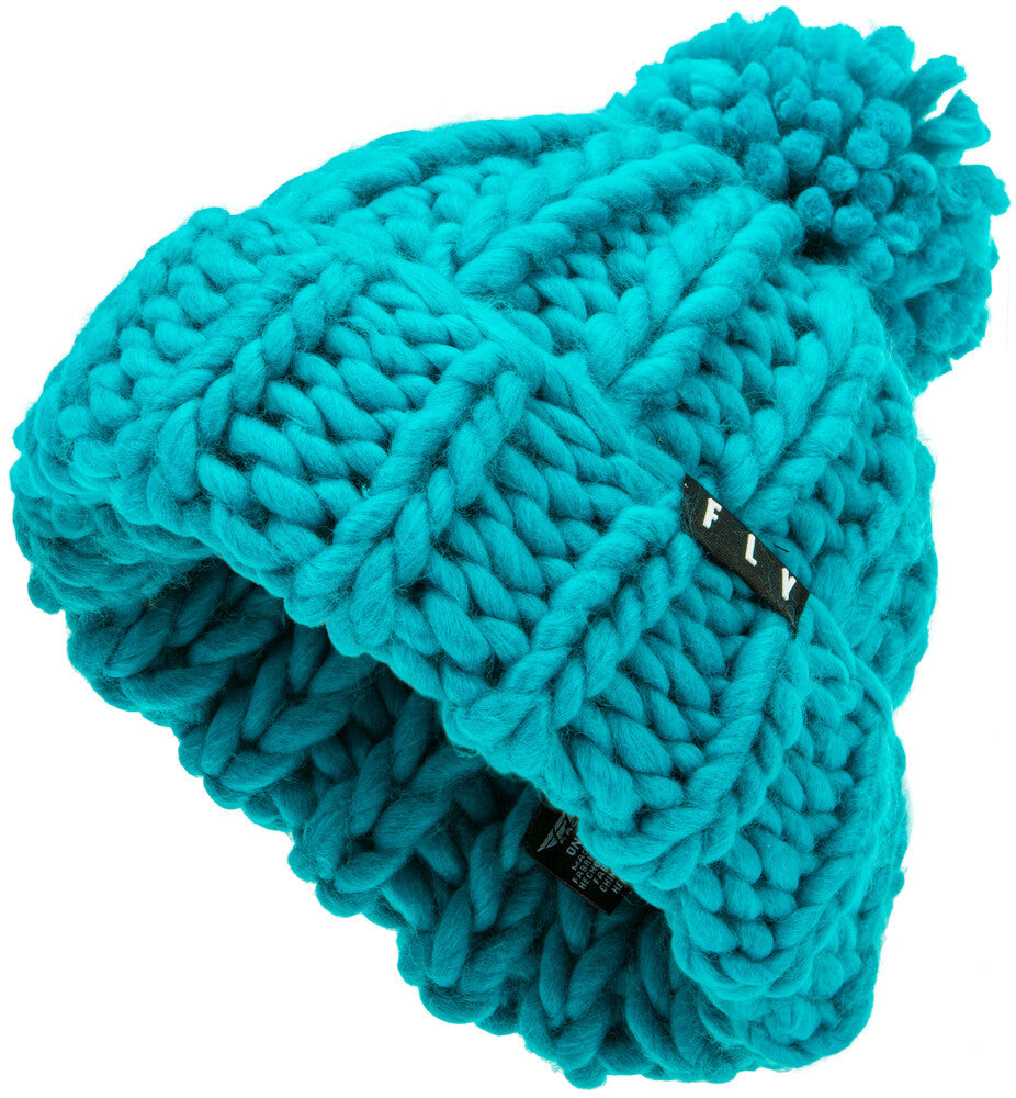 FLY Racing Womens Chunky Pom Beanie - Teal