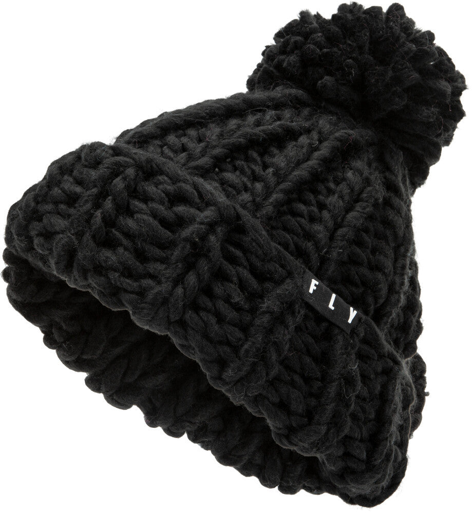 FLY Racing Womens Chunky Pom Beanie - Black