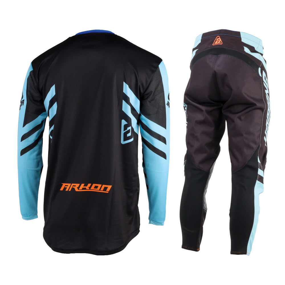 Answer Racing 2025 Arkon Nitrus Jersey Pant Combo Blue/Black/Hyper Orange