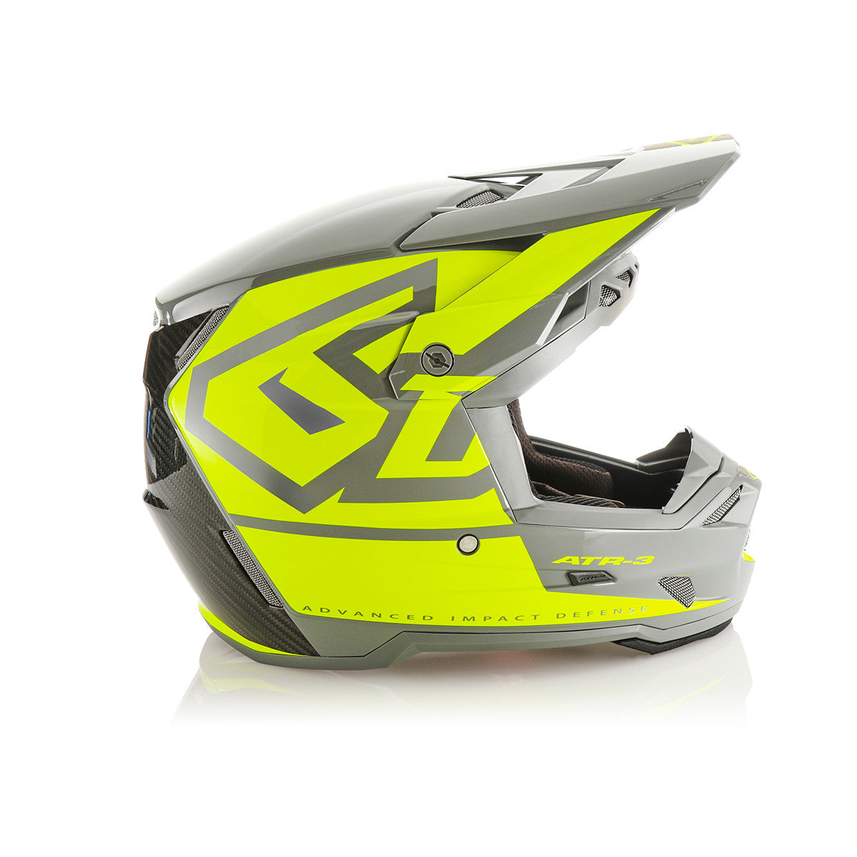 6D ATR-3 Hex Offroad Helmet Gloss Neon Yellow
