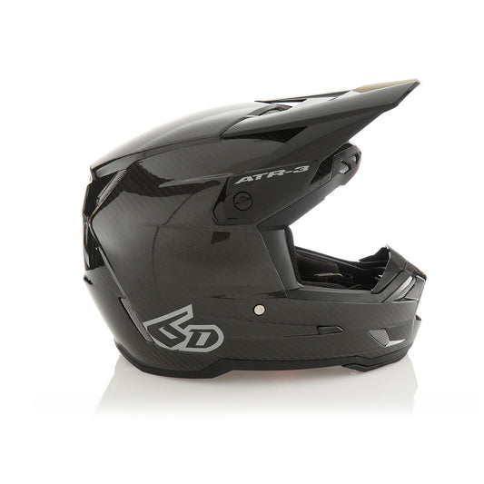 6D ATR-3 Solid Offroad Helmet Gloss Black