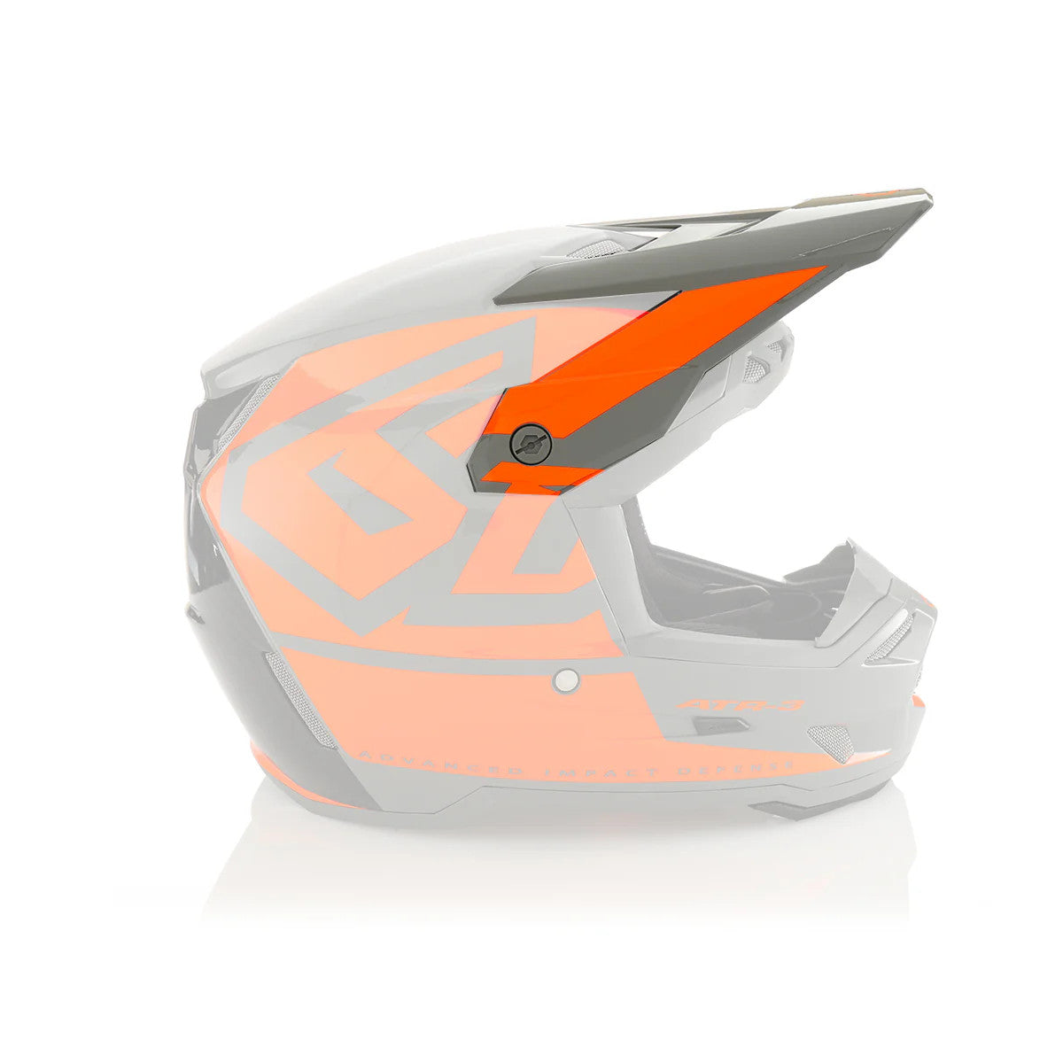 6D ATR-3 Replacement Visor Hex Gloss Neon Orange