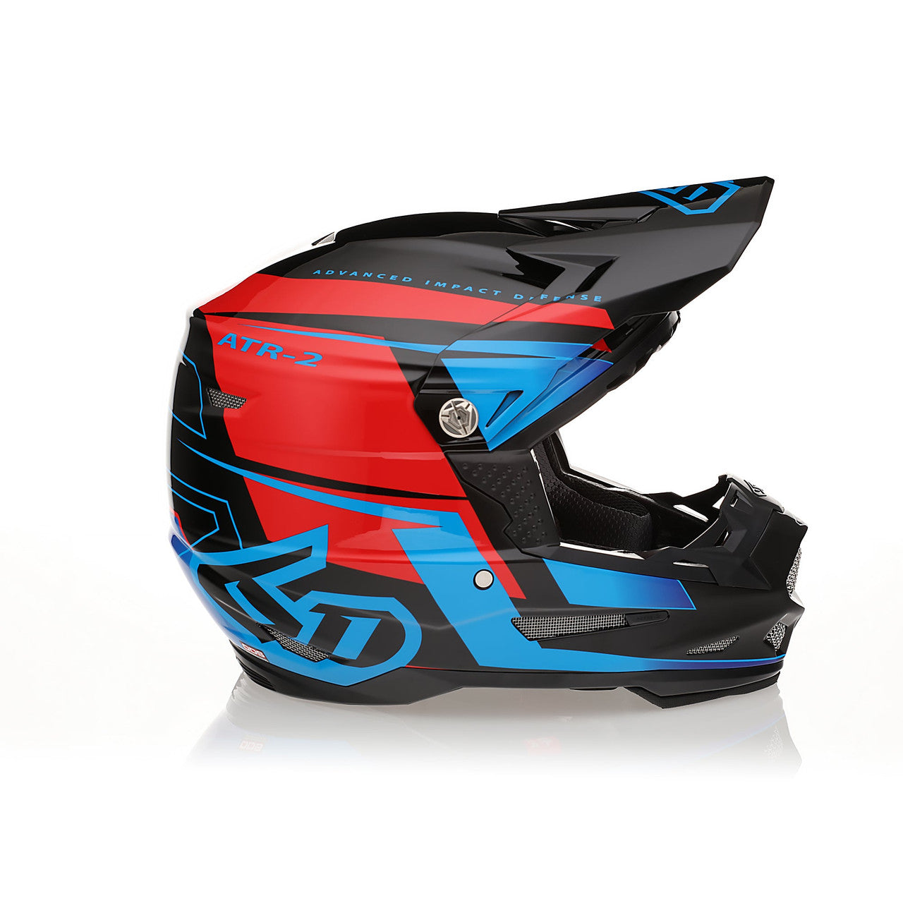6D ATR-2 Offroad Helmet Mach Blue Red Black