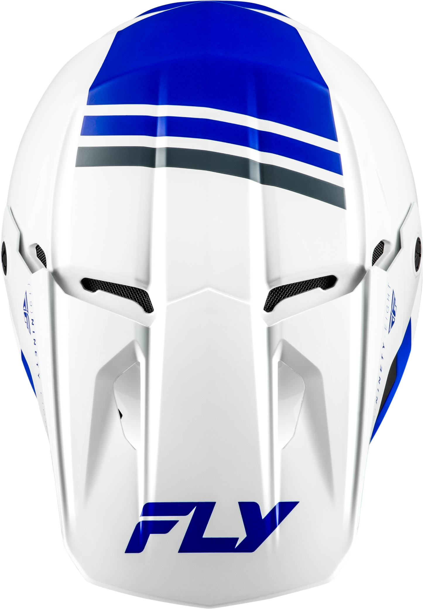 FLY Racing 2026 Kinetic Verdict Helmet White/Blue/Grey