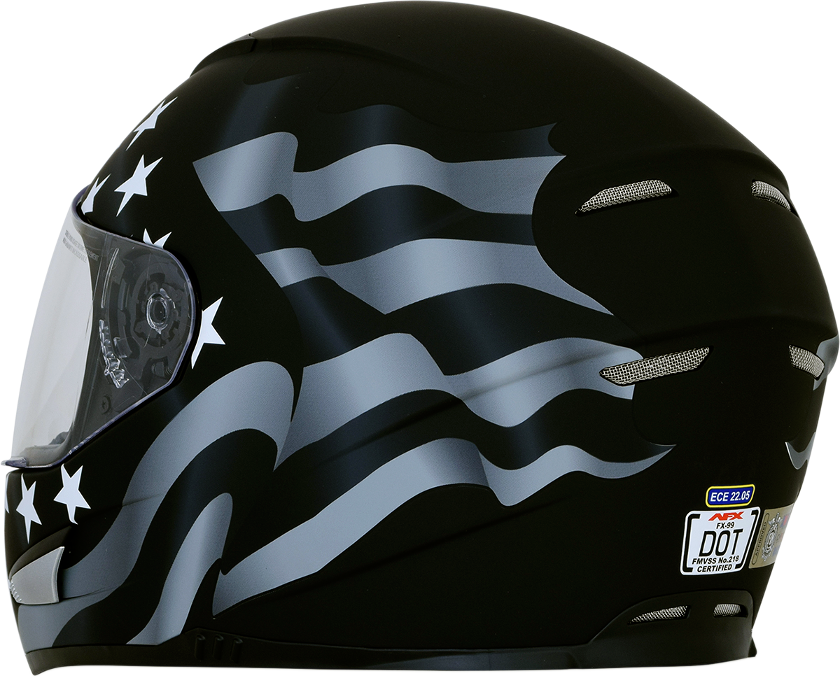 AFX FX-99 Full Face Helmet Flag Stealth