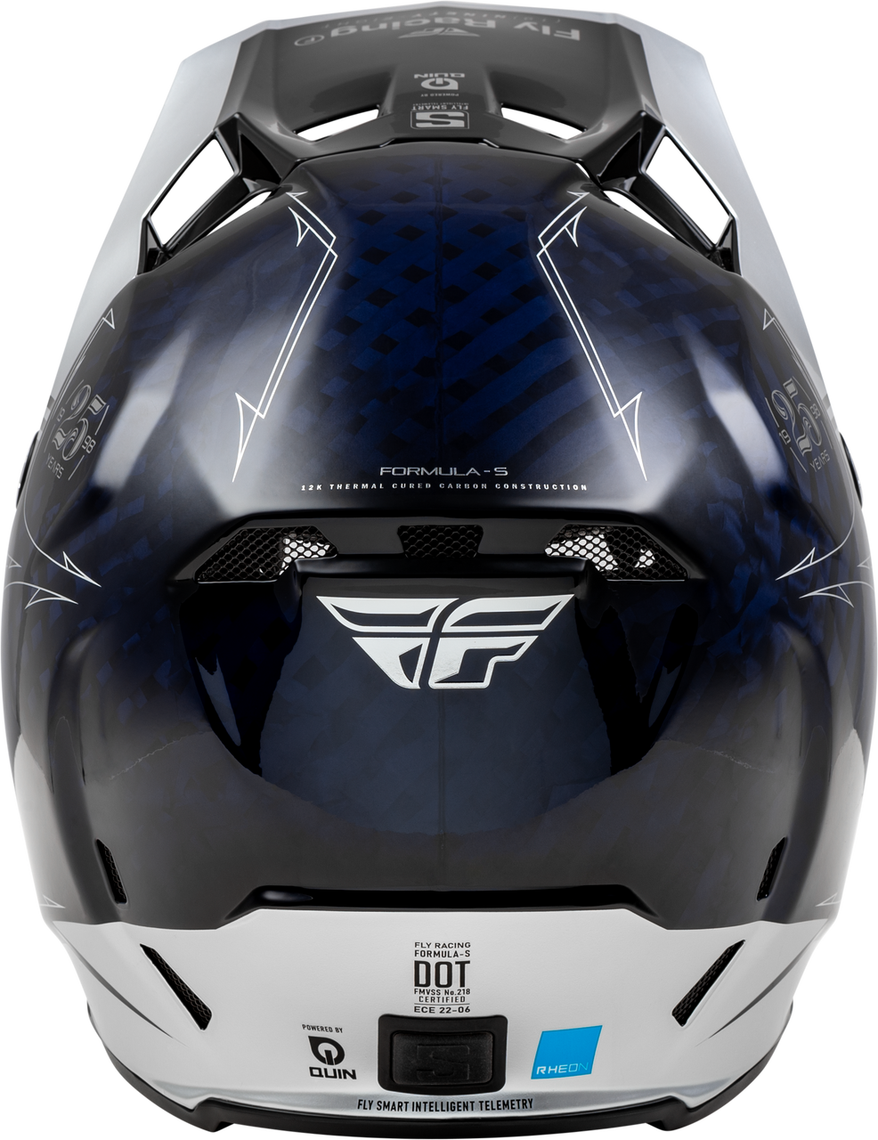 FLY Racing 2025 Formula S Carbon Legac Helmet Blue Carbon/Silver