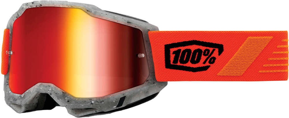100% - 50014-00017 - ACCURI 2 GOGGLE SCHRUTE MIRROR RED LENS