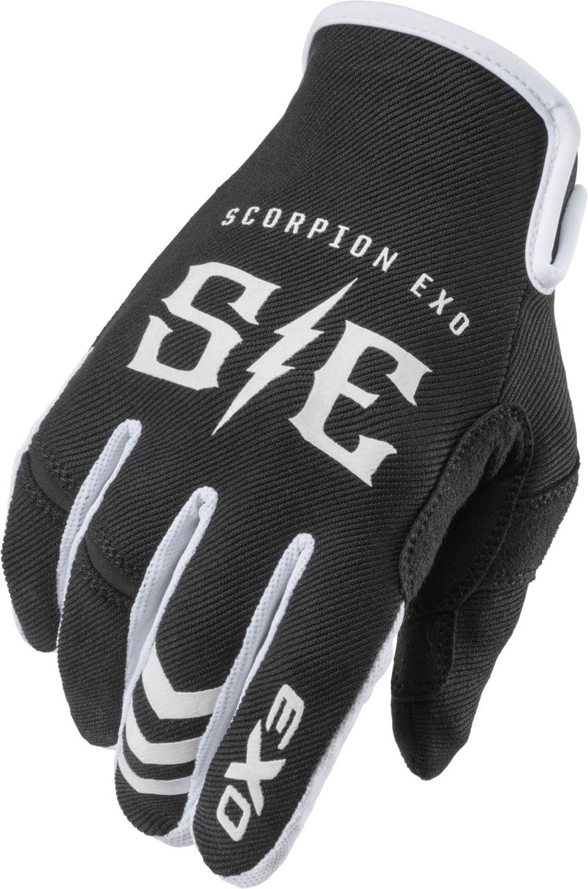 Scorpion Air-Stretch Gloves Charge Black/White