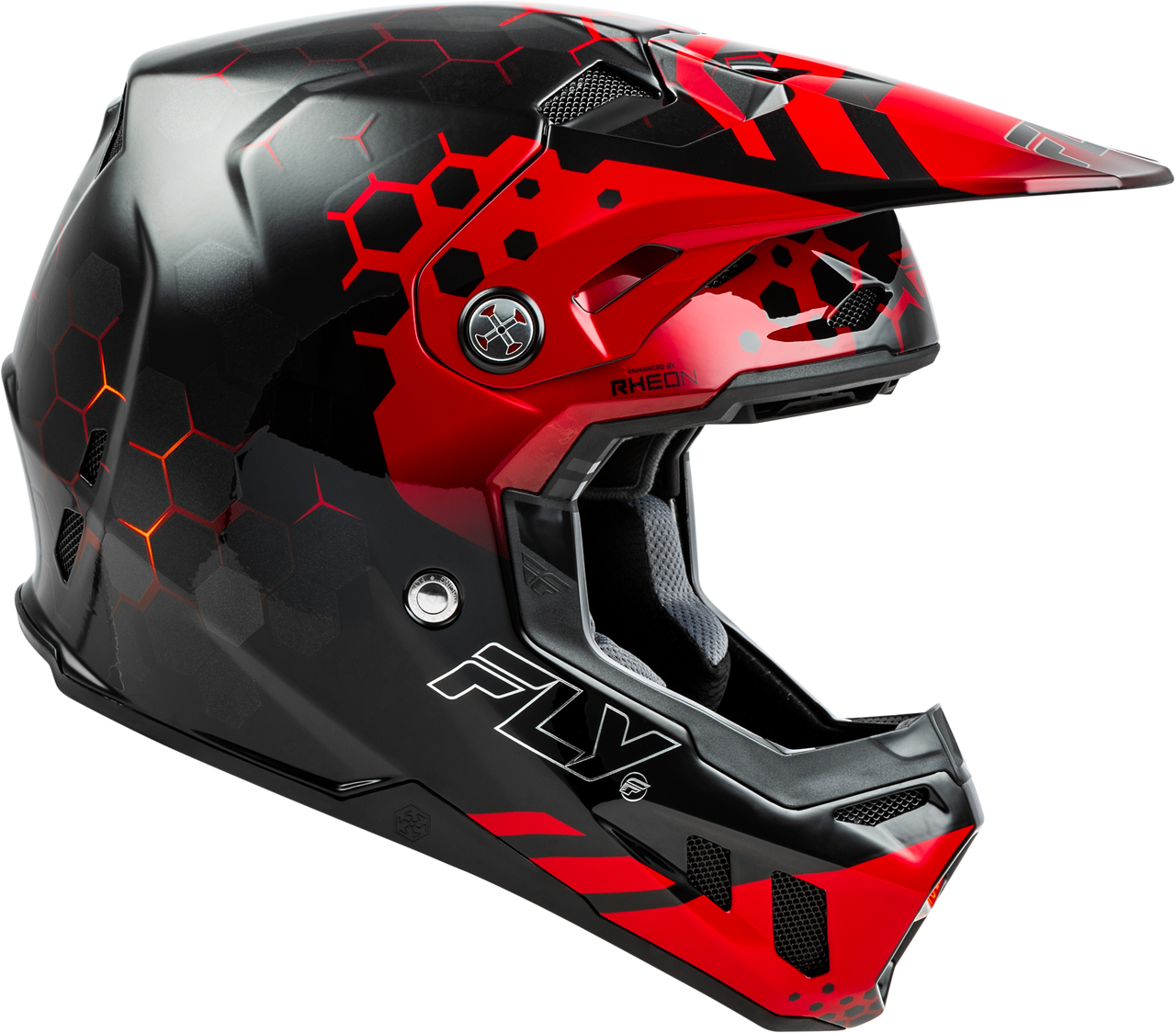 FLY Racing 2025 Youth Formula CC Tektonic Helmet Black/Red/Orange Youth Large