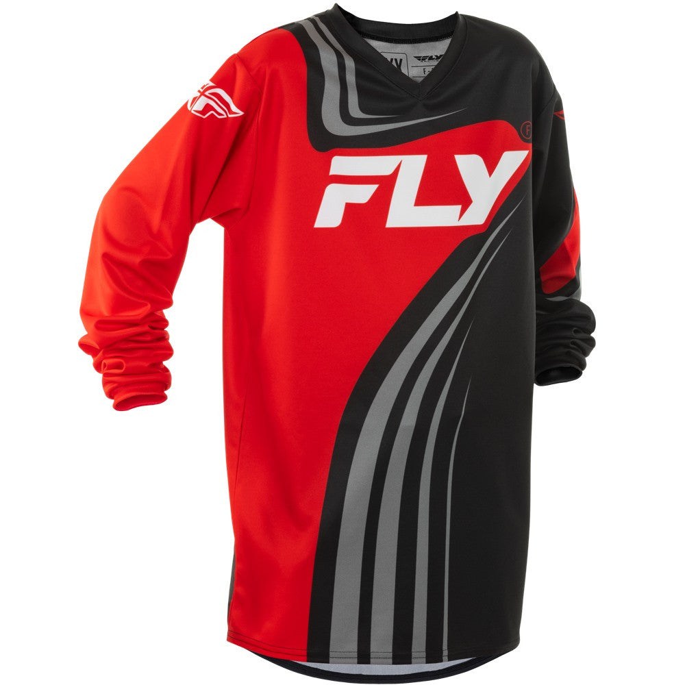 FLY Racing 2025 Youth F-16 Jersey Pant Combo Black/Red/White