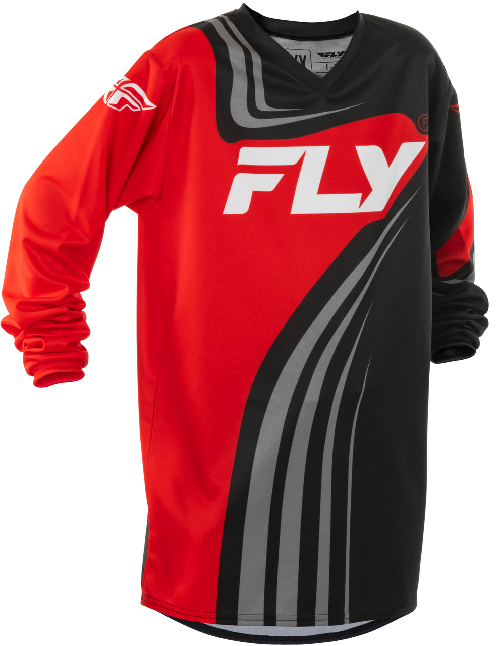 FLY Racing 2025 Youth F-16 Jersey Black/Red/White