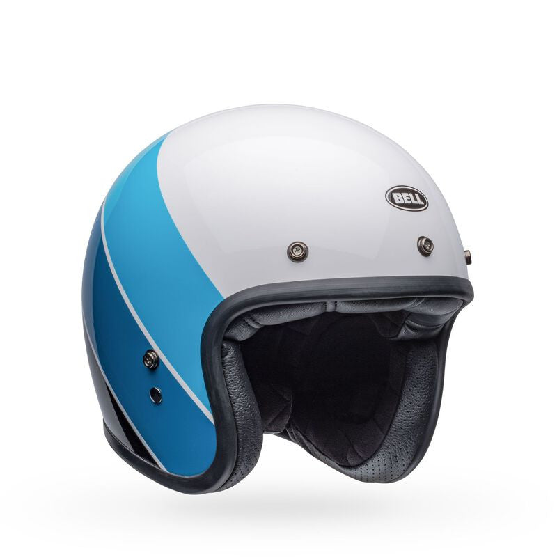 Bell Custom 500 Helmet White/Blue Rif