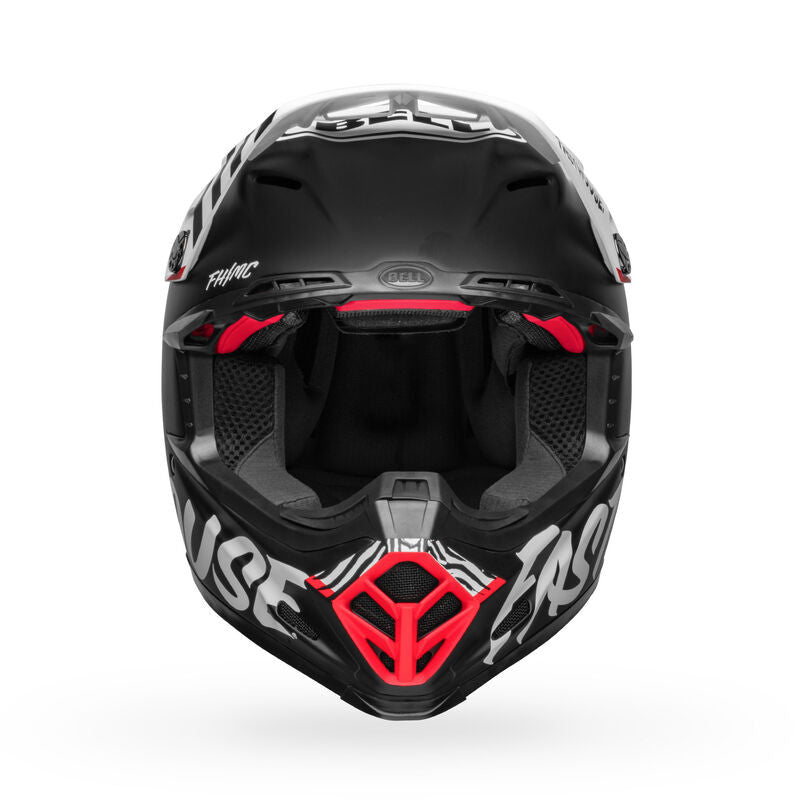 Bell Moto-9S Flex Offroad Helmet Matte Black/White Fasthouse Flex Crew