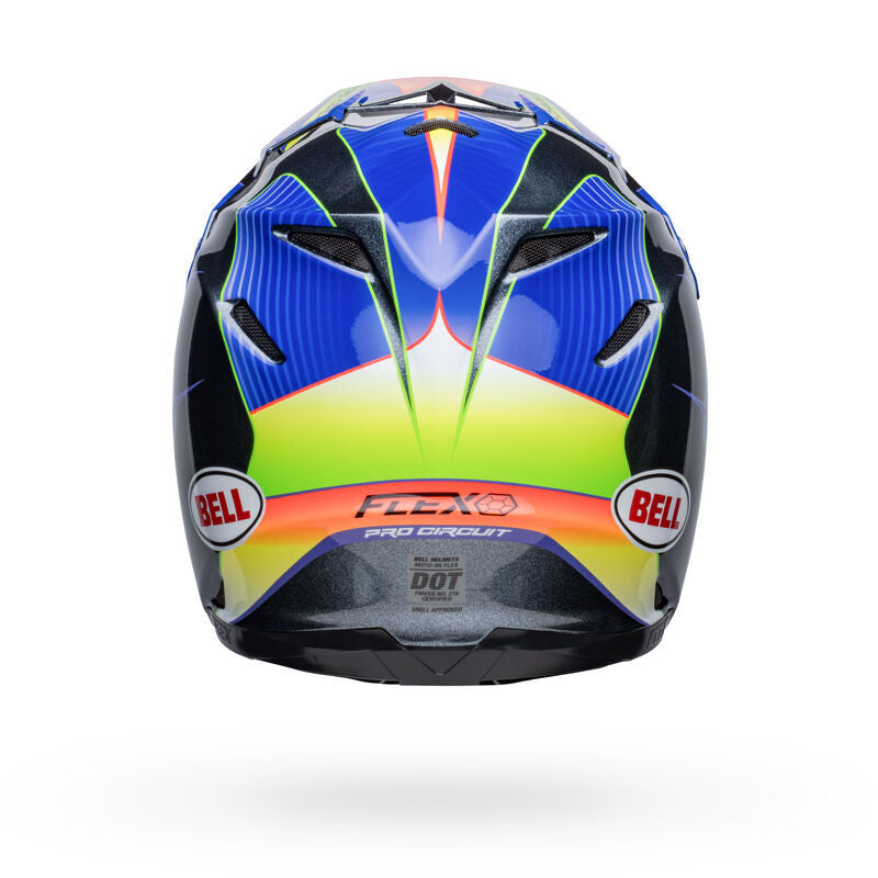 Bell Moto-9S Flex Offroad Helmet Silver Metallic Flake Pro Circuit Replica 23
