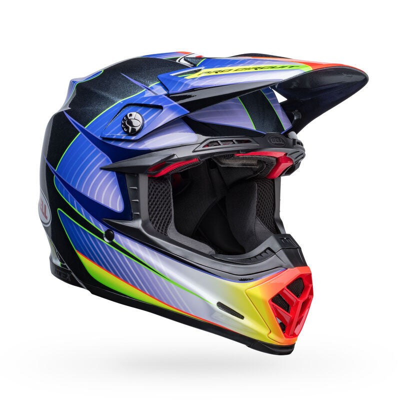 Bell Moto-9S Flex Offroad Helmet Silver Metallic Flake Pro Circuit Replica 23
