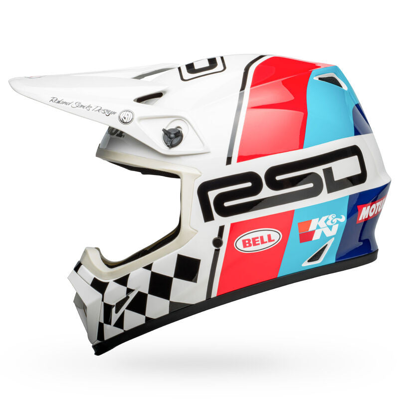 Bell MX-9 MIPS Offroad Helmet Black/White RSD The Rally