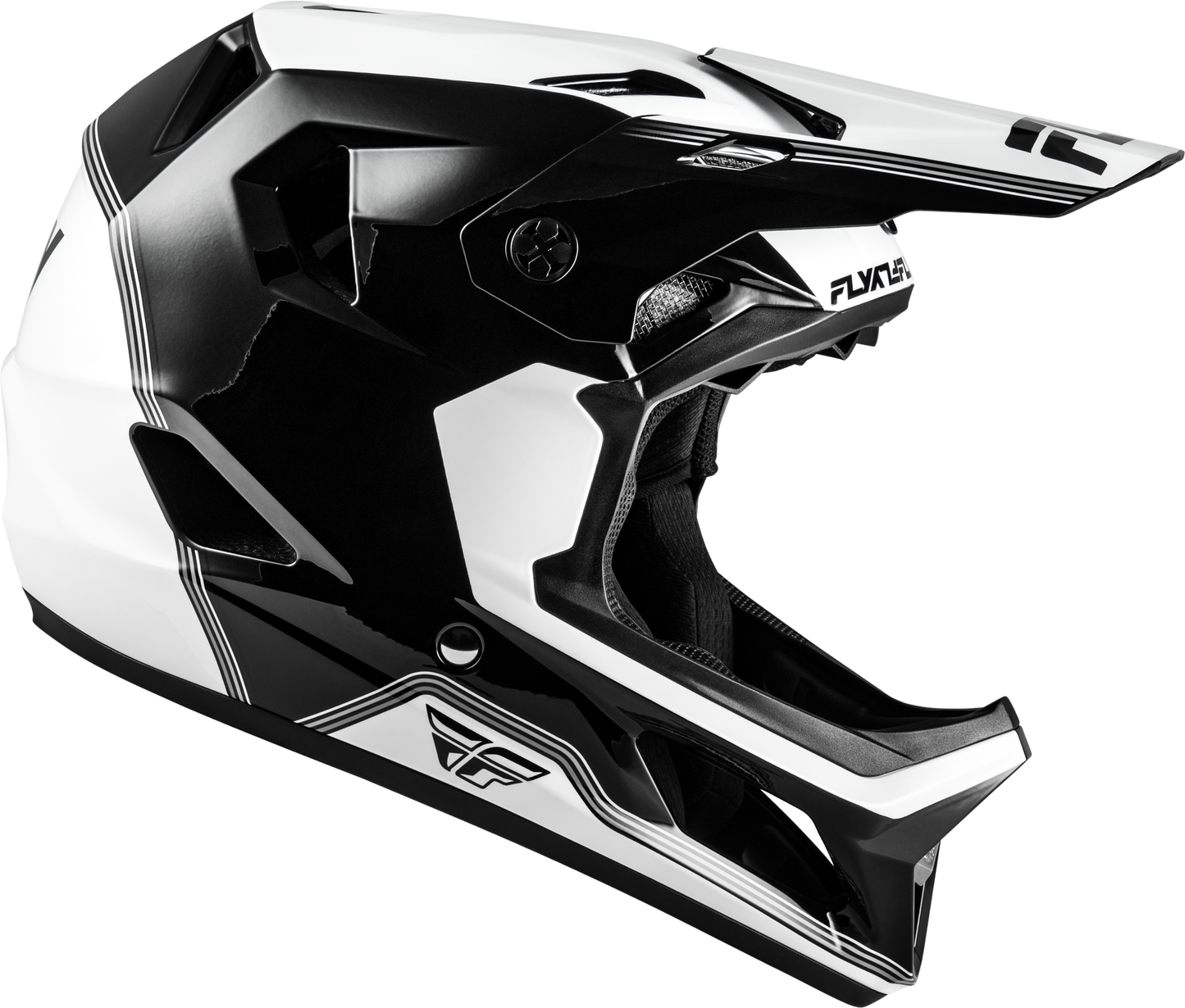 FLY Racing 2026 Youth Rayce Repeat Bicycle Helmet Black/White