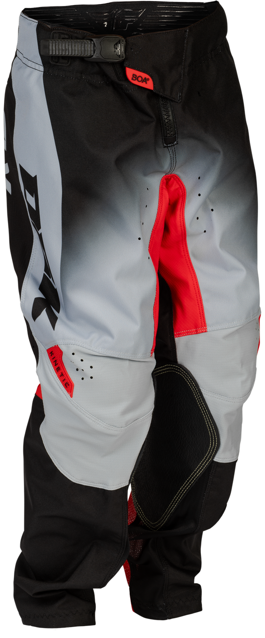 FLY Racing 2026 Youth Kinetic DBK Pant Grey/Black/Red