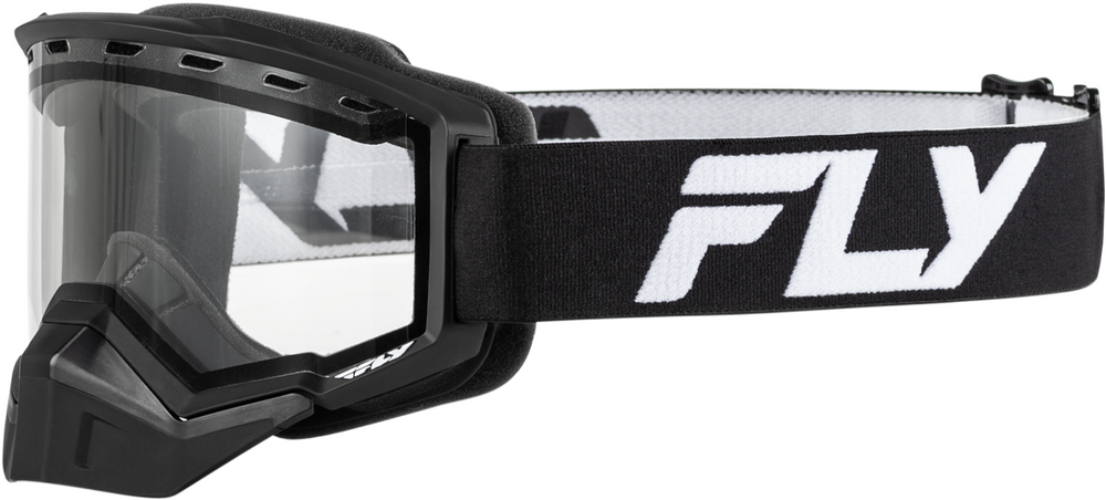 FLY RACING - FLB-24FY2 - YTH FOCUS SNOW GOGGLE BLK/WHT W/ CLEAR LENS
