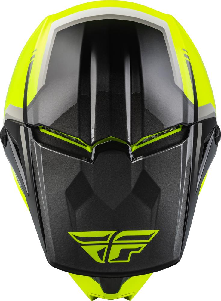FLY Racing 2023 Kinetic Vision Offroad Helmet Hi-Vis/Black