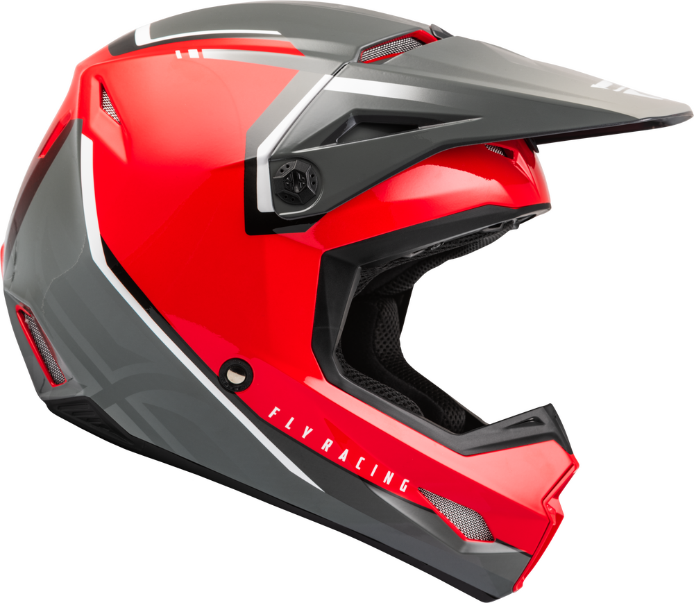 FLY Racing 2023 Kinetic Vision Offroad Helmet Red/Grey