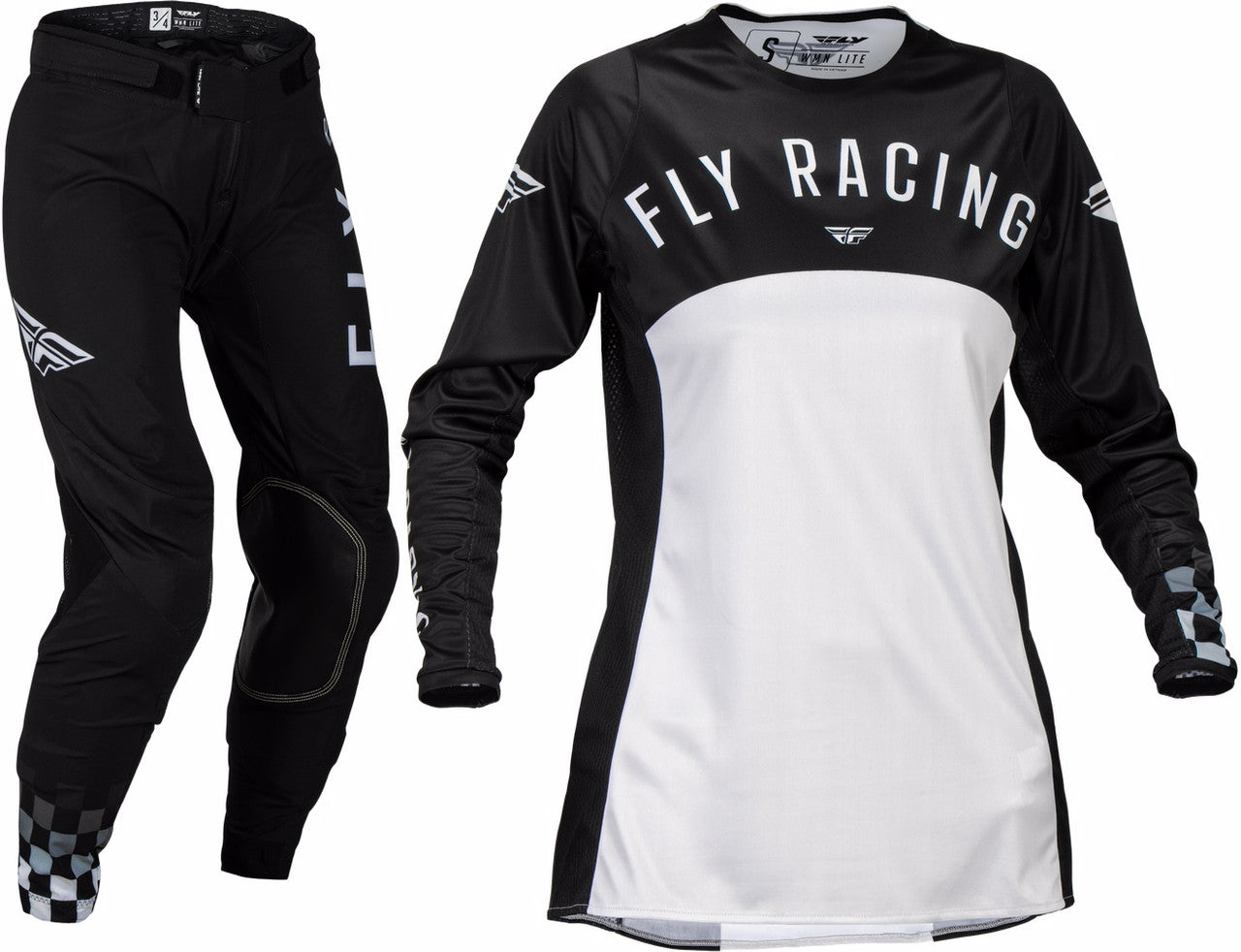 FLY Racing 2025 Womens Lite Jersey Pant Combo Black/Light Grey