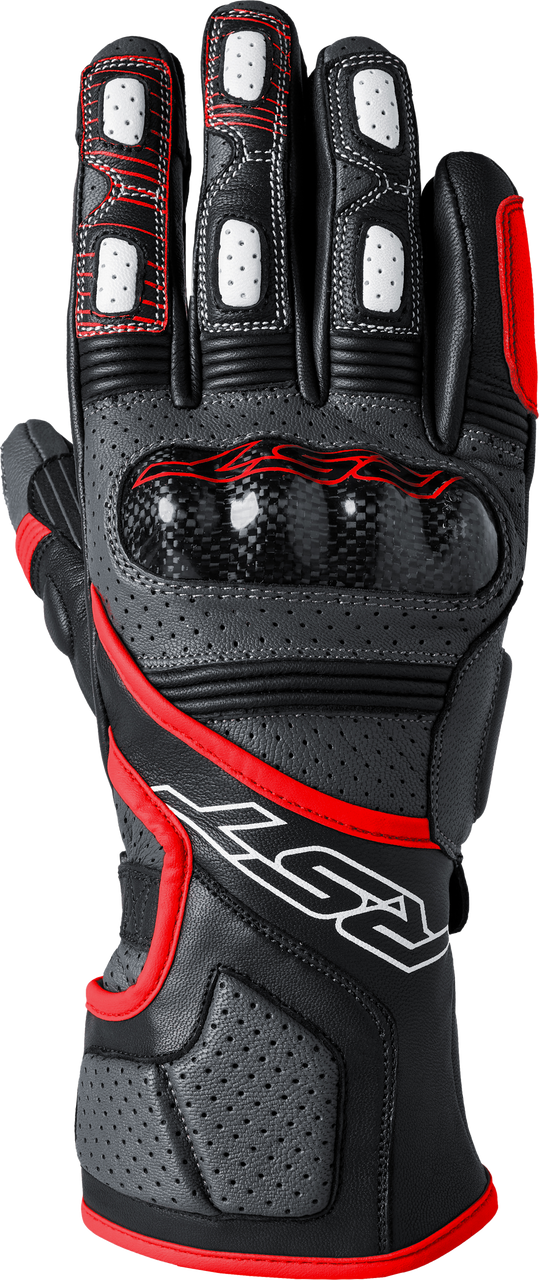 RST Fulcrum CE Gloves Grey/Red/Black
