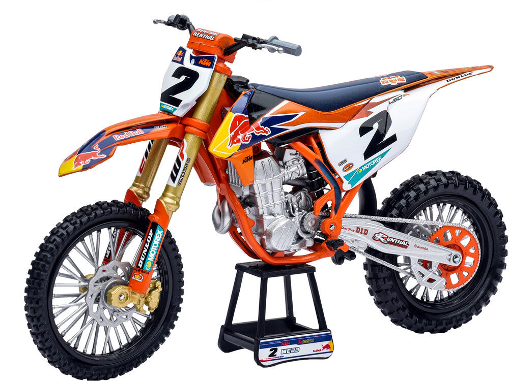 New Ray Toys 1:10 Scale Red Bull KTM Cooper Webb #2 With #1 Sticker Plate
