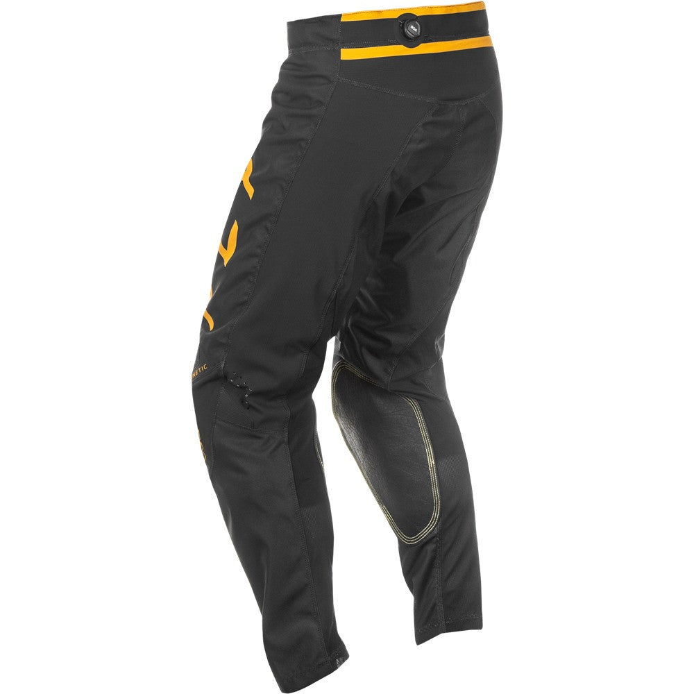FLY Racing 2025 Kinetic Center Jersey Pant Combo Black/Gold
