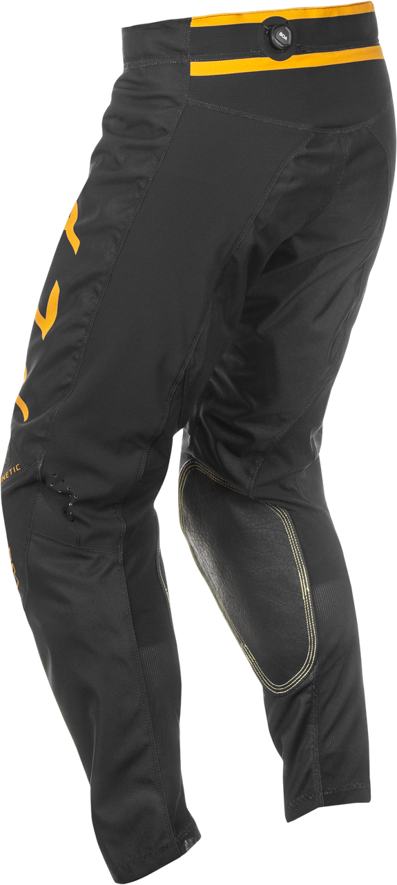 FLY Racing 2025 Kinetic Center Pant Black/Gold