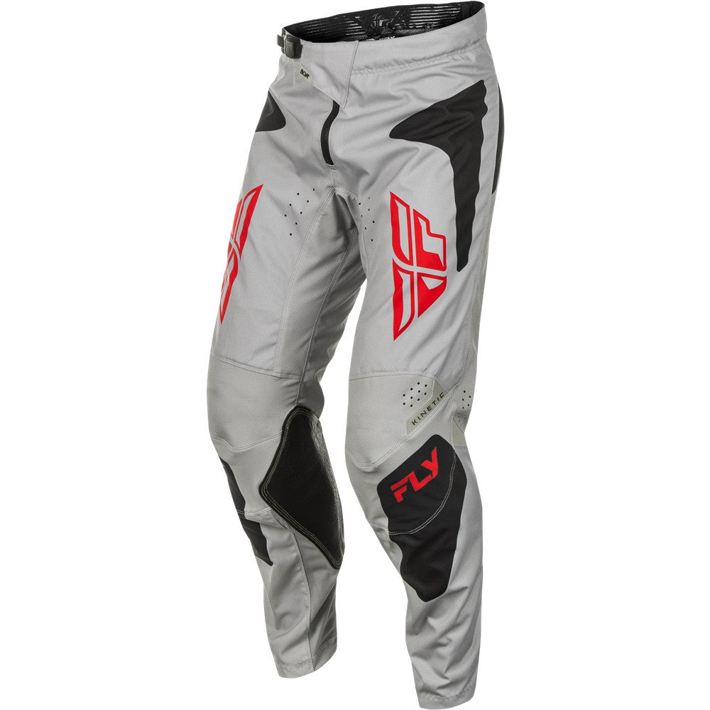 FLY Racing 2025 Kinetic Sym Jersey Pant Combo Light Grey/Red/Black