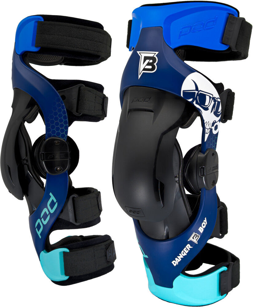 POD Limited Edition K4 2.0 Haiden Danger Boy Deegan Knee Braces Pair