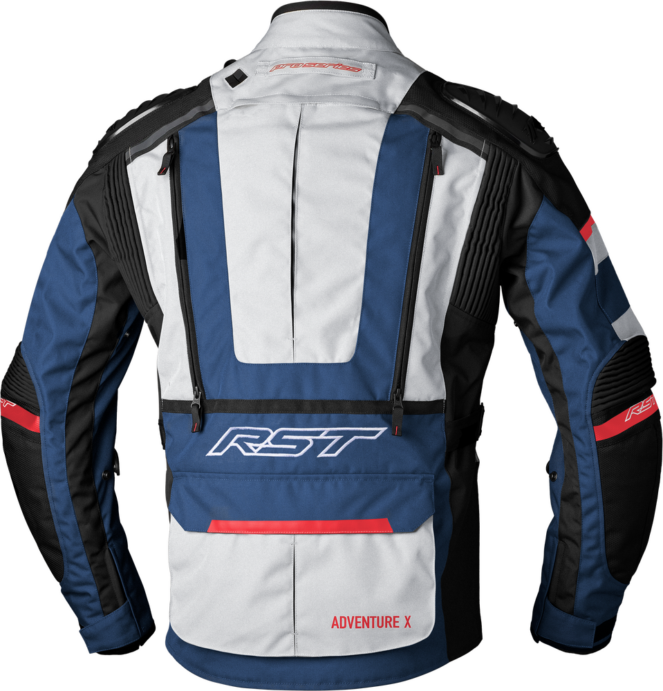 RST Pro Series Adventure-X CE Jacket Silver/Blue/Red