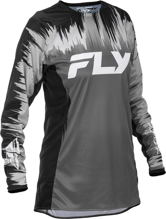FLY Racing 2026 Womens Lite Jersey Black/Grey/White