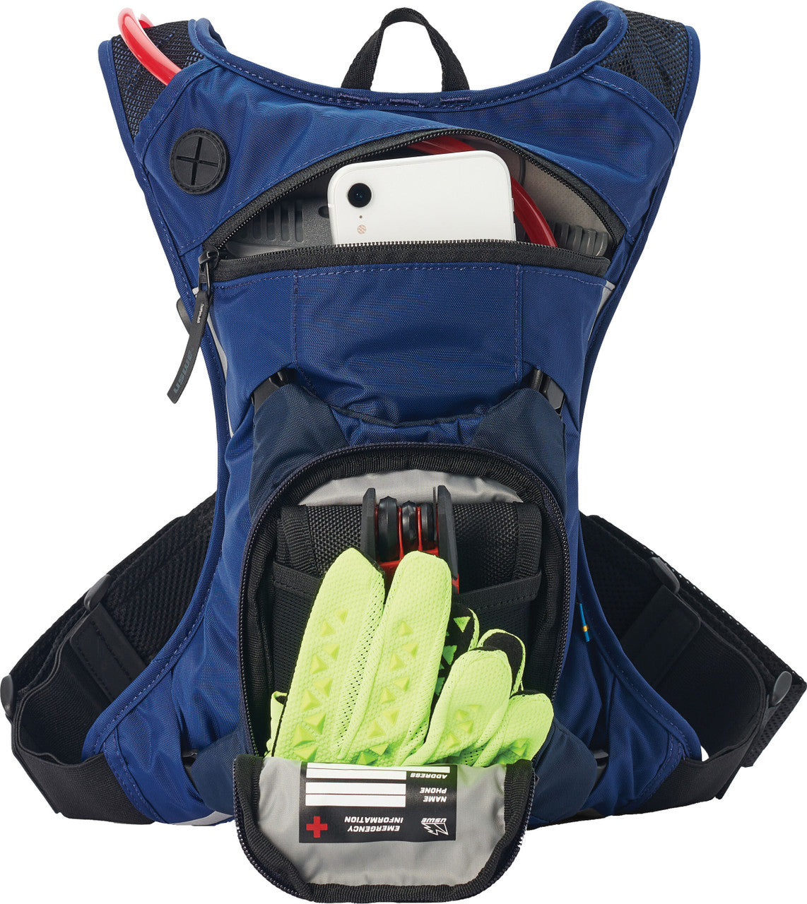 USWE Moto Hydro 3 Factory Blue 2.0L Hydration Pack PNP Tube