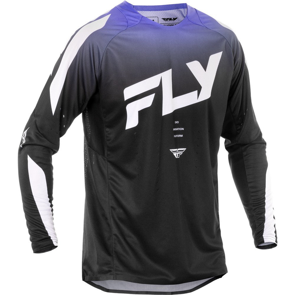 FLY Racing 2025 Evolution DST Jersey Pant Combo Black/White/Purple
