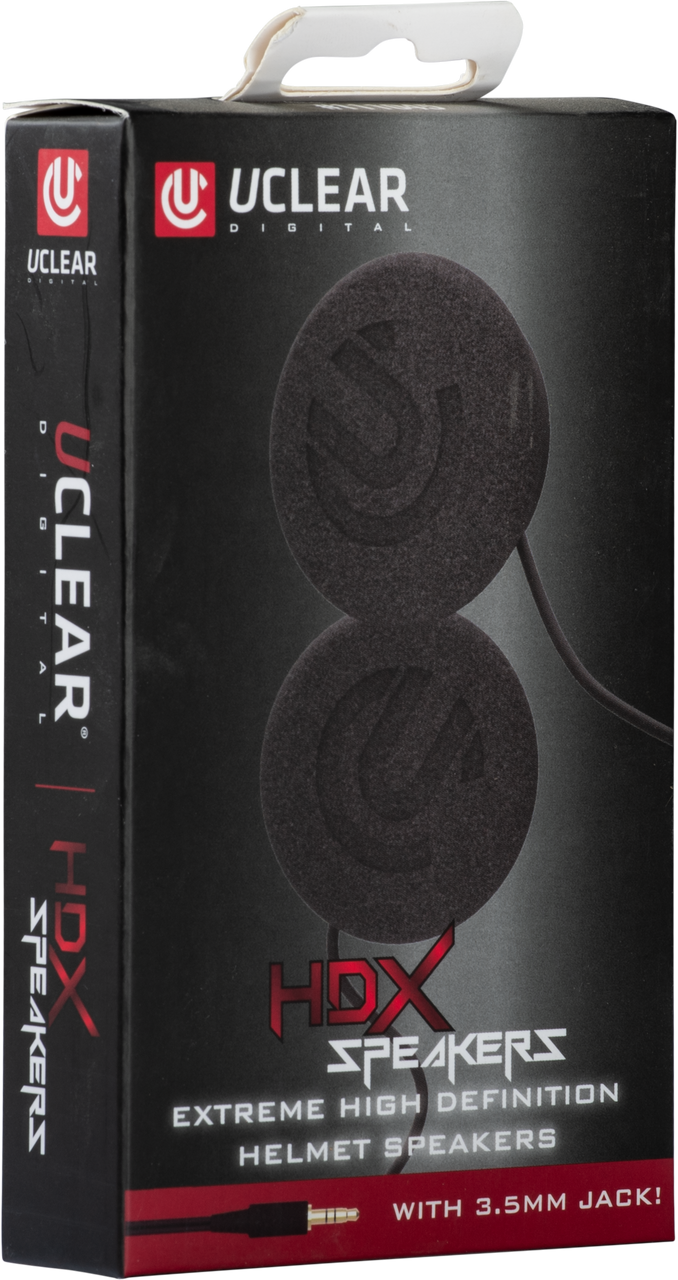 UCLEAR HDX Helmet Speakers 47mm Diameter 3.5mm Jack