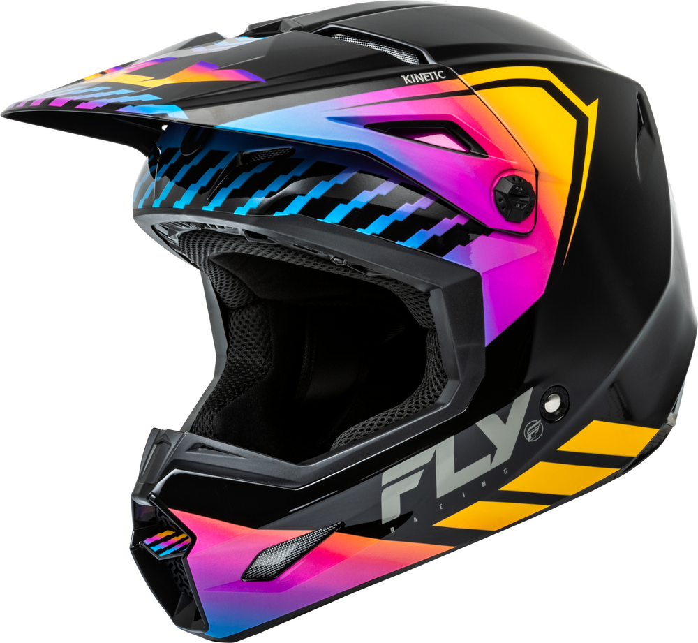 FLY Racing 2024 Kinetic Menace Offroad Helmet Black/Sunrise