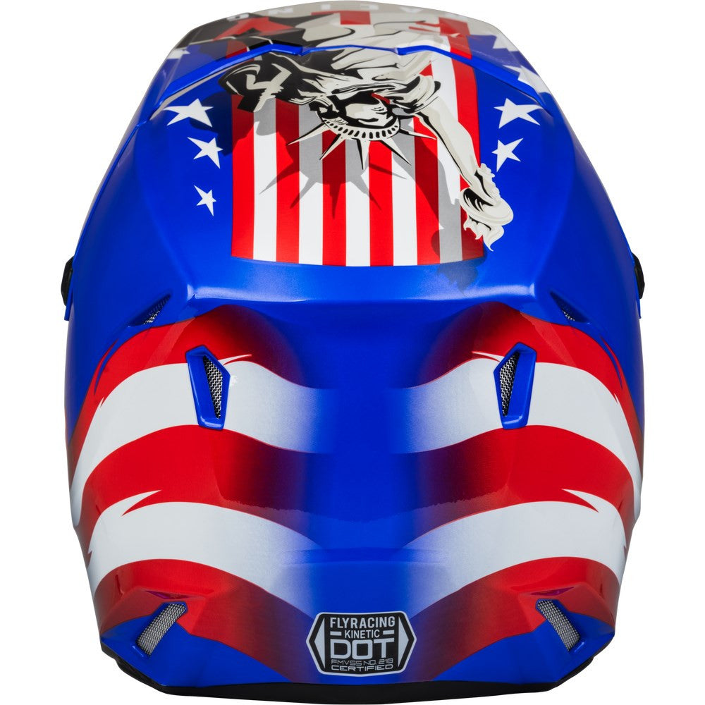 FLY Racing Limited Edition Kinetic Patriot Offroad Helmet