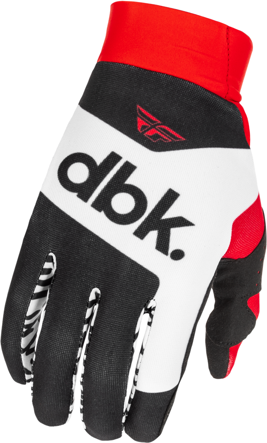 FLY Racing 2026 Pro Lite DBK Gloves Black/White/Red