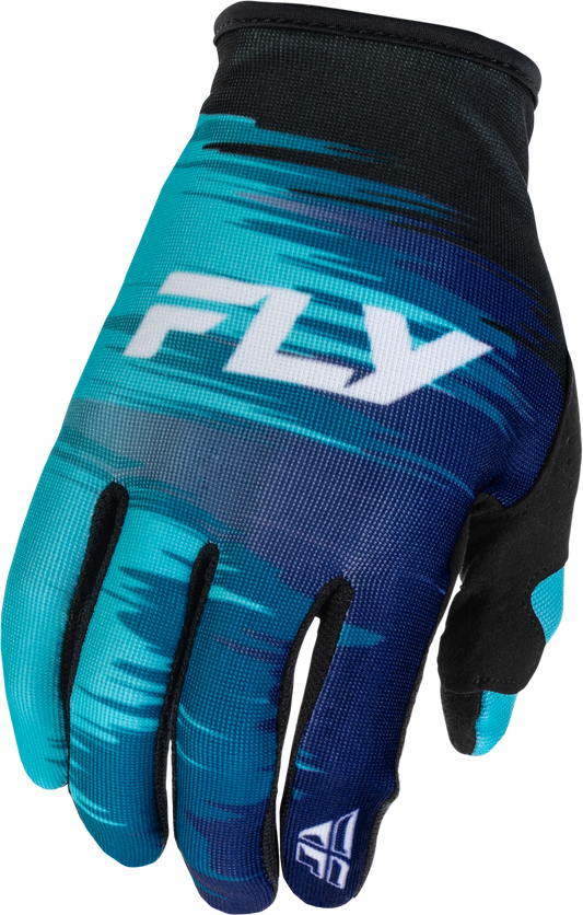 FLY Racing 2026 Youth Girls Lite Gloves Aqua/Navy/White
