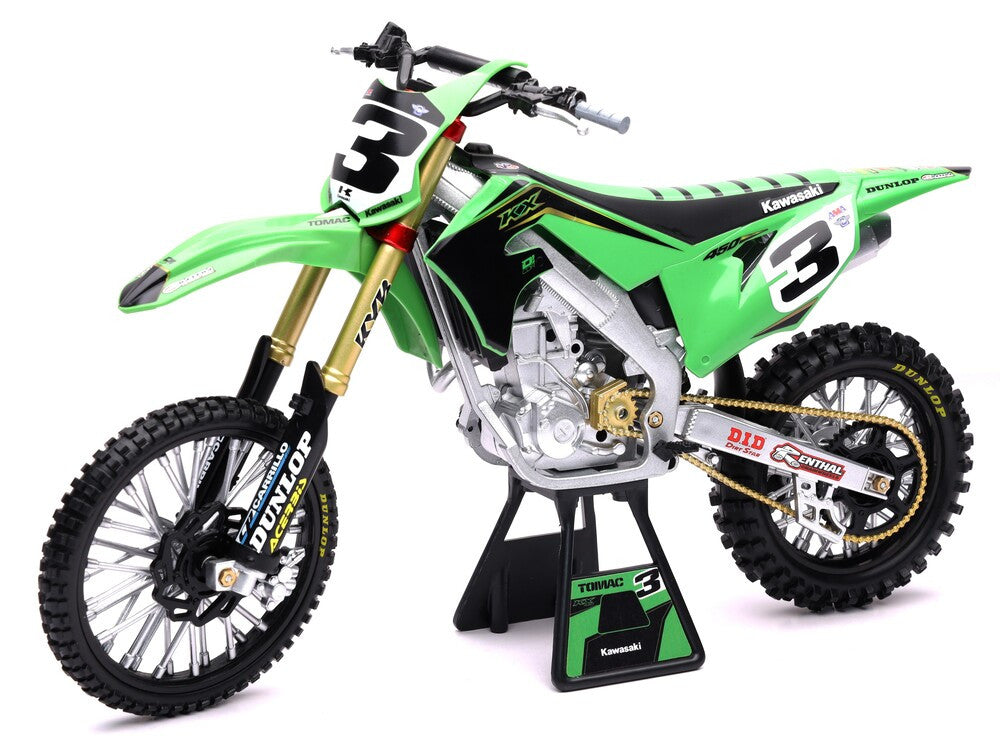 New Ray Toys 1:6 Scale Factory Kawasaki Eli Tomac #3 Bonus #1 Sticker