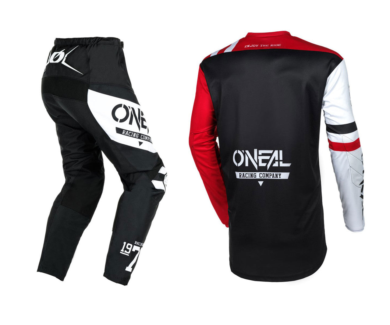 O'Neal 2025 Element Warhawk Jersey Pant Combo - Black/White/Red
