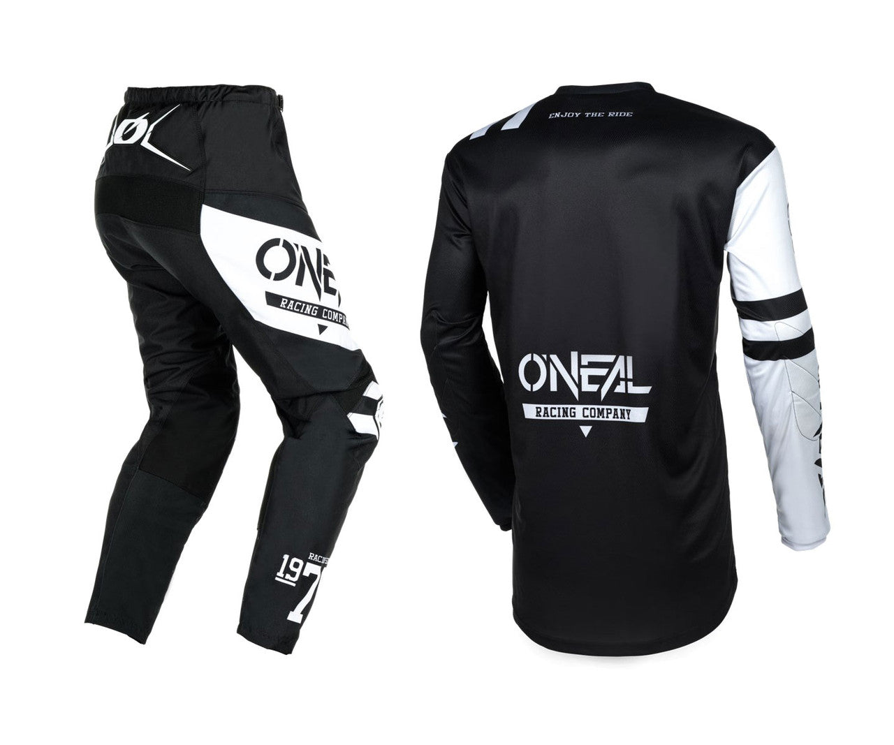 O'Neal 2025 Element Warhawk Jersey Pant Combo - Black/White