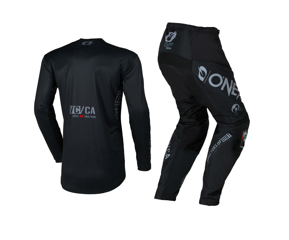 O'Neal 2026 Element Brand Black/Gray Jersey Pant Combo